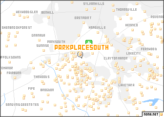 map of Park Place South