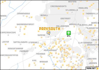 map of Park South