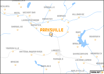 map of Parksville