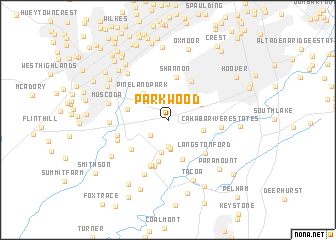 map of Parkwood