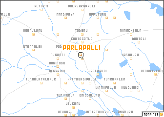 map of Pārlapalli