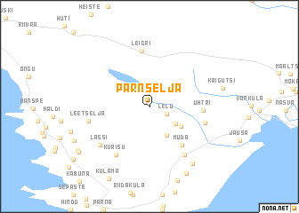 map of Pärnselja
