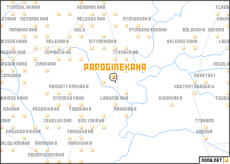 map of Paroginékaha