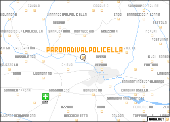 map of Parona di Valpolicella