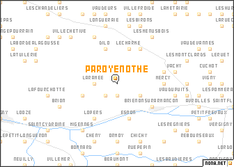 map of Paroy-en-Othe