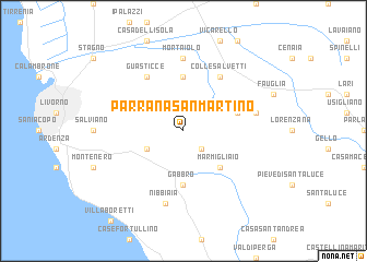 map of Parrana San Martino