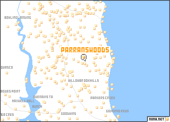 map of Parrans Woods