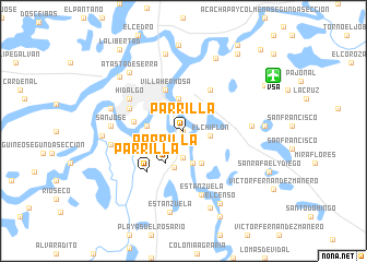 map of Parrilla