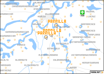 map of Parrilla