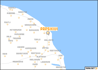 map of Pärsikivi