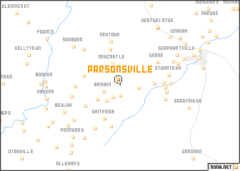 map of Parsonsville
