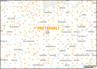 map of Partānwāli