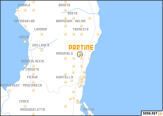 map of Partine