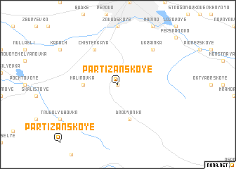 map of Partizanskoye