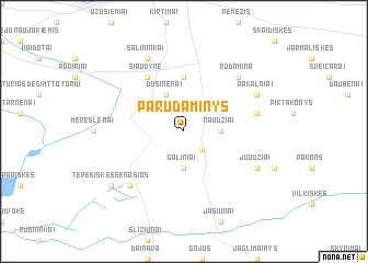 map of Parudaminys