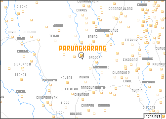 map of Parungkarang