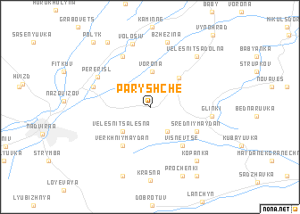 map of Paryshche