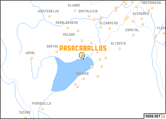 map of Pasacaballos