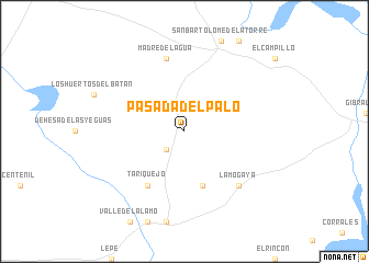 map of Pasada del Palo