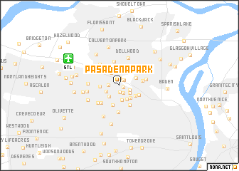 map of Pasadena Park
