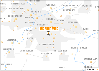 map of Pasadena