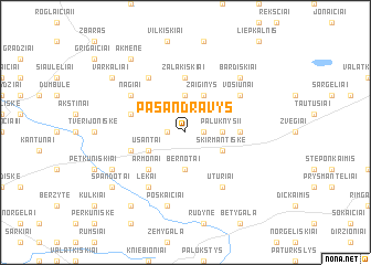 map of Pasandravys