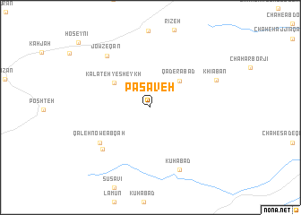 map of Pasāveh