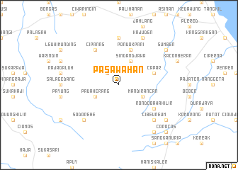 map of Pasawahan