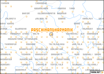map of Paschim Āndhārmānik
