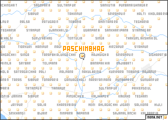 map of Paschim Bhāg