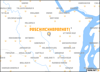 map of Paschim Chhaparhati