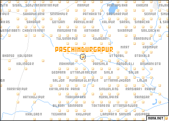 map of Paschim Durgāpur