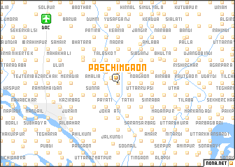 map of Paschimgaon