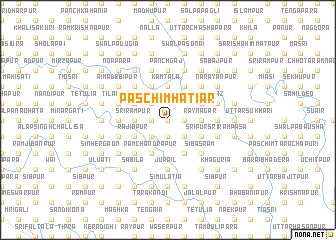 map of Paschim Hātiar