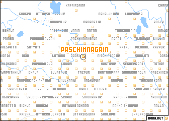 map of Paschim Nāgāin