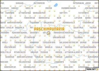 map of Paschim Punaria