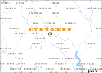 map of Paschim Sukhanpokhri