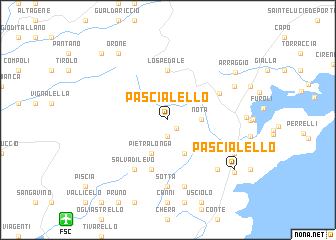 map of Pascialello