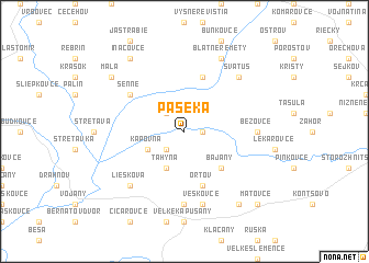 map of Paseka