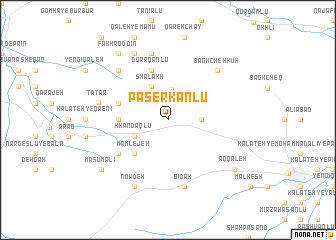 map of Paserkānlū