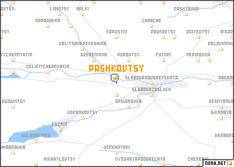 map of Pashkovtsy