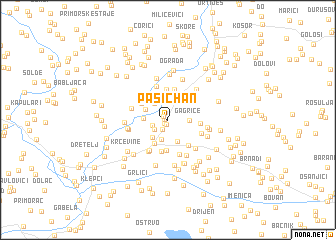 map of Pašić Han