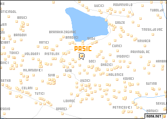 map of Pasič