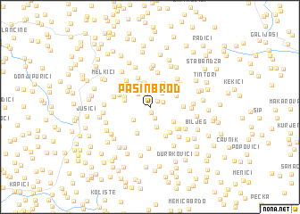 map of Pašin Brod
