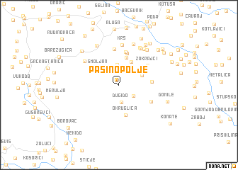 map of Pašino Polje