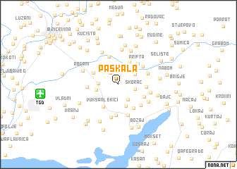 map of Paškala