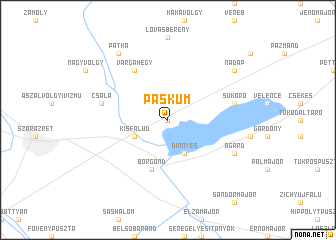 map of Páskum