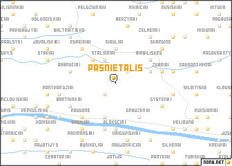 map of Pasnietalis