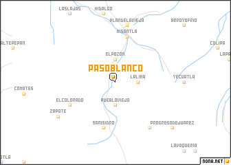 map of Paso Blanco