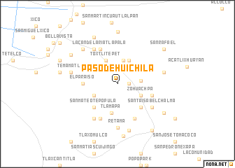 map of Paso de Huichila